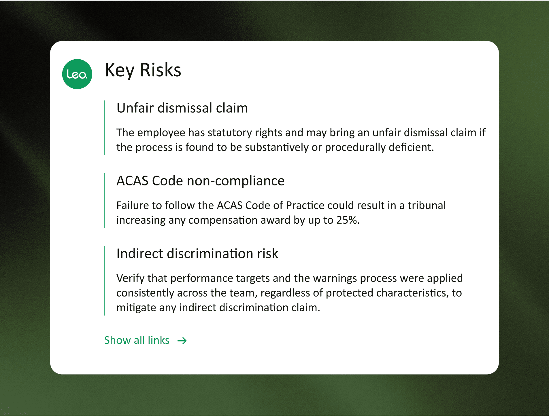 See the risk